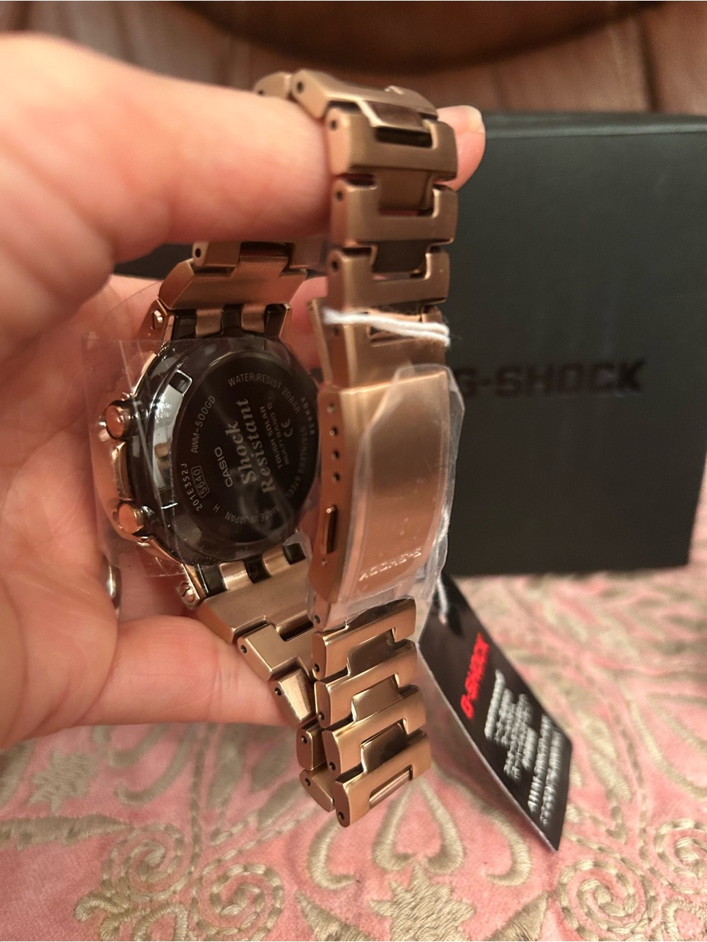 Casio G-Shock SOLAR Rose Gold Metal Men's Watch - Picture 5 of 7